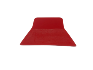 Rakla silikonowa PPF w kształcie litery T czerwona, miękka - 10 cm